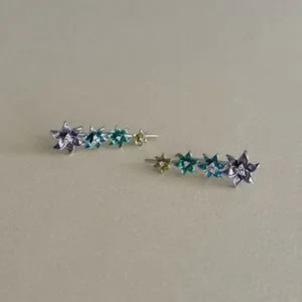 Multicolor flower Earrings?N1817